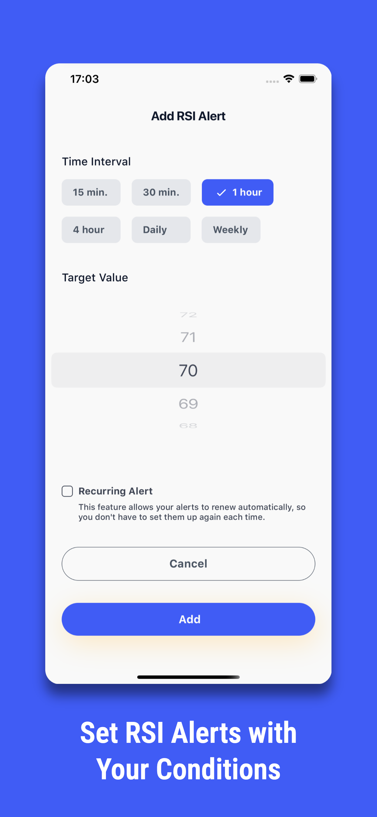 Finexlo RSI Notification App
